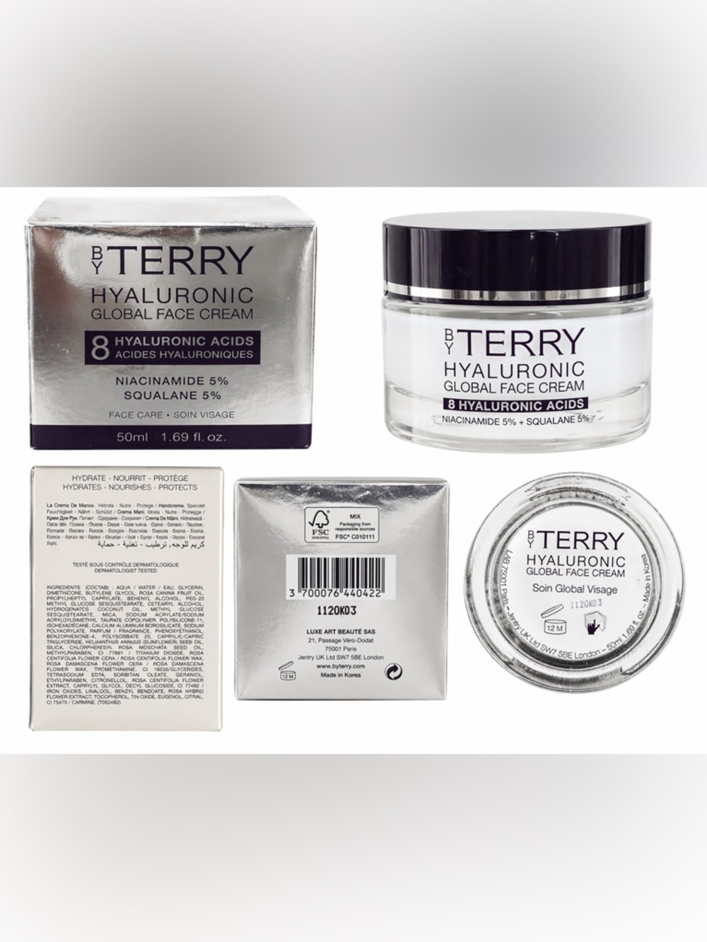 BY TERRY Hyaluronic Global Face Cream 50ml NEW Sealed Full Size Luxury Skincare
